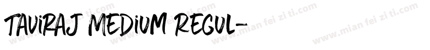 Taviraj Medium Regul字体转换